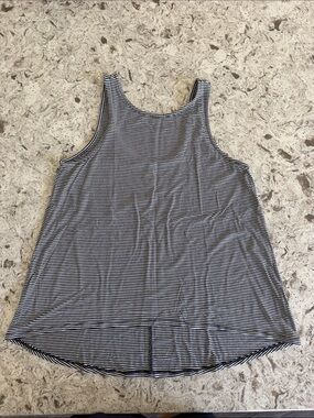 Simple Pleasures Striped Navy & White Tank Top - Women